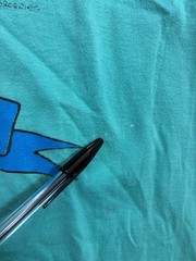 VTG Bart Simpson T Shirt 1990 Original L RARE Light Blue Single Stitch GROSS MAN