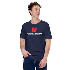Federal Signal Logo Tee Unisex S-5XL Black Navy T-shirt