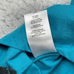 Tommy Bahama Relax T-Shirt Mens Large Teal Blue Pocket Marlin Logo 233-TB2024