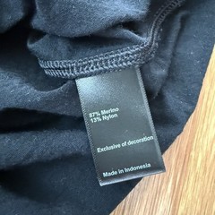 Proof 72-Hour Merino Wool Blend T Shirt Men Medium Black Huckberry Casual SS