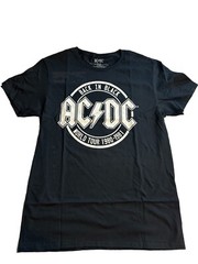 AC/DC – Men’s Medium T-Shirt Back In Black World Tour 1980-1981 Graphic Tee NWT