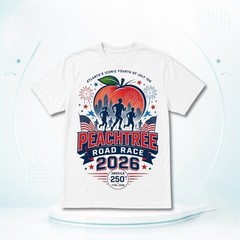 Peachtree Road Race 2026 T Shirt Atlanta Independence Day 10K Running Tee S-5XL