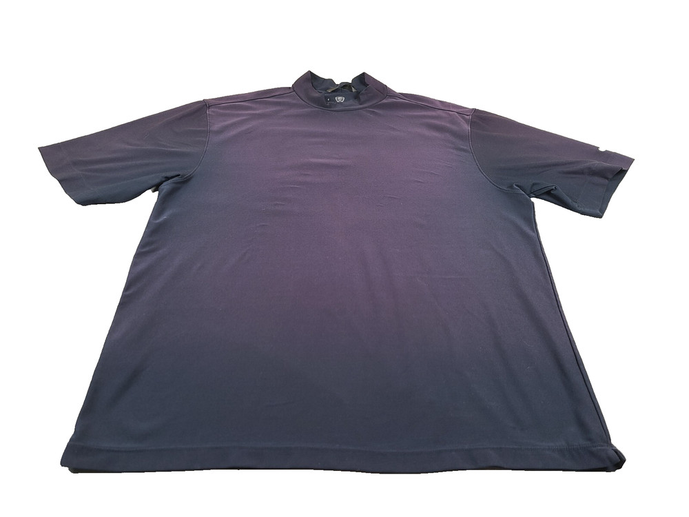 Nike Golf Shirt Mens XL Blue Athletic Dri-Fit Outdoor Comfort Activewear Sports