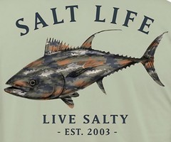 Salt Life Big & Tall, “Tuna Journey”, Men’s Graphic T-Shirt, Size LT