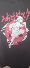 Naruto Shippuden Graphic Long Sleeve T-shirt Men’s Large Black Red Anime Manga