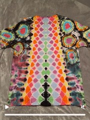 Tie Dyed Tee Shirt Psychedelic Handmade Custom Chihuahua