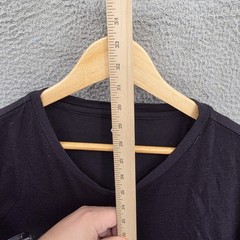 Quince Shirt Mens 2XL Black Merino Wool V Neck Base Layer