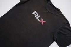 RALPH LAUREN POLO SPORT RLX VTG Y2K RETRO DISTRESSED FADED BLACK T SHIRT SZ L