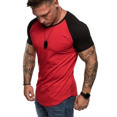 Men’s Tight Fit Muscle T-Shirt Gym Sport Short Sleeve Tee Shirts Casual Tops