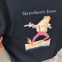 Strawberry Jams “But My Glock Don’t” Frog Graphic T-Shirt Large Black