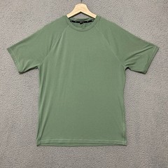 Public Rec Shirt Men Small Green Short Sleeve Polyester Stretch Activewear