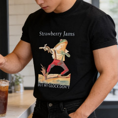 Strawberry Jams “But My Glock Don’t” Frog Graphic T-Shirt Large Black