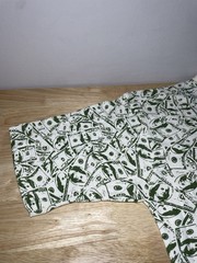 BNWT RoadBlock Ben Franklin 100 Dollar Bill $100 All Over Pattern T Shirt Mens M