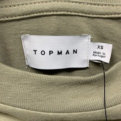 Topman Mens Basic Minimal Long Sleeve Crew Neck Drop Shoulder Shirt XS Asos