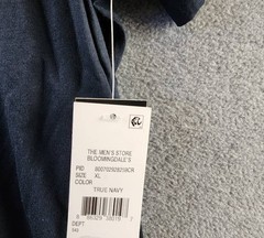 The Men’s Store at Bloomingdale’s Supima Cotton Tee Men’s XL True Navy Pullover