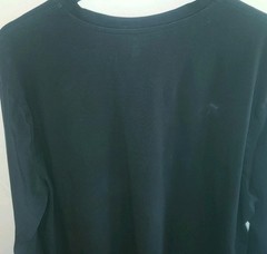 Lands’ End Mens XL Long Sleeve Henley Shirt Navy Blue