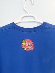 Vintage Grinch Max Promo T Shirt Dr Seuss Movie Tee Blue Size Large
