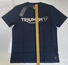 Triumph Motorcycles Cartmel T-Shirt Mens XL Jet Black Spellout Logo Short Sleeve