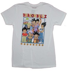 Dragon Ball Z Adult New T-Shirt – Giant Early Art Super Group Box Pic