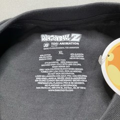 Dragon Ball Z Crew Neck Double Sided Graphic Print T-Shirt Black Men’s Size XL