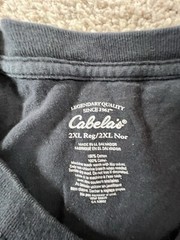 Cabela’s Men’s T-Shirt Handgun stick To Your Guns Size 2XL Black