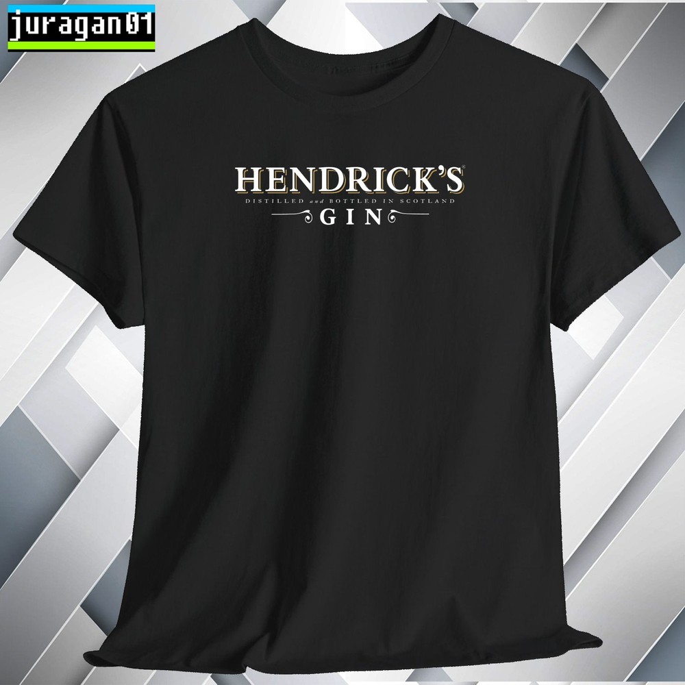 Hendrick’s Gin Cocktails Log T-Shirt Black Navy White Grey Red Orange Size S-5XL