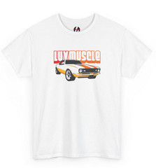 Luv Muscle vintage muscle car T-Shirt | retro Camaro graphic Tee