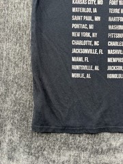 Aerosmith T Shirt Mens Large Black Cut Off Sleeve American Rock Tour Band Music
