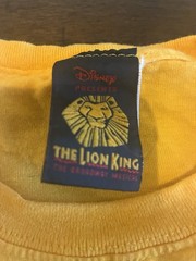 Vintage Disney The Lion King Broadway Musical Simba Tee Men’s XL DAMAGED *******