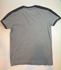 Straight Outta Brooklyn SOBK Men’s L Henley Shirt Gray Black Colorblock Pocket