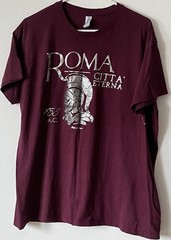 SOL’S Regent Men’s Burgundy Cotton Graphic Short Sleeve T-Shirt Roman 2XL