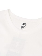 Niepce Dark Kitsune with Cherry Blossoms Embroidery Japanese Streetwear Tee