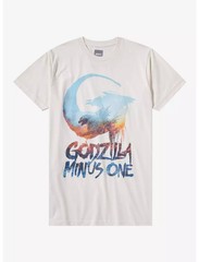 Godzilla Minus One Mens Monster Movie Off-White Poster Graphic Shirt New XS-3XL
