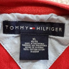 Vintage Y2K Tommy Hilfiger XL / XG Red T Shirt