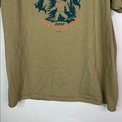 Fruit Of The Loom D.A.R.E Stay On The Path Tshirt Brown Size XL
