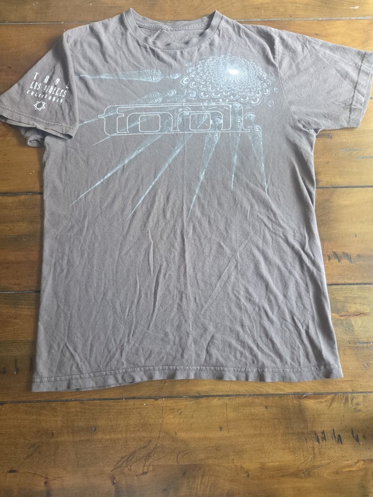 Vtg 2006 Tool Tour Shirt Mens M Gray Spectre Spikes Los Angeles 10k Days 19×26