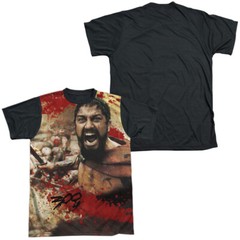 300 Bloody Mess Adult Halloween Costume T Shirt (Black Back), S-3XL