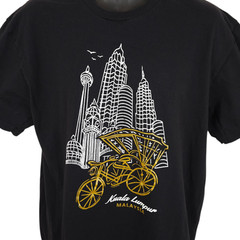 Kuala Lumpur T Shirt Mens Size Large Malaysia Travel Destination Tee