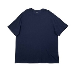 Quince T Shirt Mens 2XL Navy Organic Cotton Slub Crew Neck Short Sleeve Casual