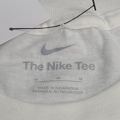 Nike Shirt Mens Medium White Black Gray Futura Logo Sportswear Cotton New Tee 05