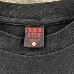 Vintage 1990 Skeleton Positions Fashion Victim Longsleeve Tshirt, Large, Black