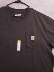 NEW Carhartt Shirt Mens Extra Large Loose Fit Heavyweight Pocket Tee Gray Casual
