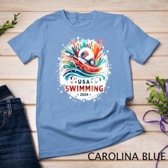 USA 2024 United States Athlete American Swimming 2024 USA Unisex T-shirt