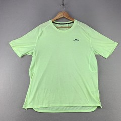 Nike Trail Dri-FIT ADV T-Shirt Mens Large Lime Green Running Performance Tee