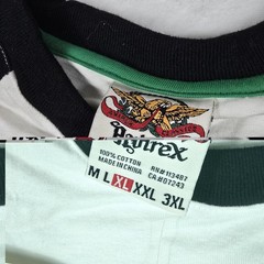 Avirex Vintage Men’s Size Extra Large XL Long Sleeve Rasta Logo Shirt New Flaws