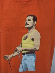 Freddie Mercury Queen T-Shirt Medium Orange Official Merch Double-Sided Men