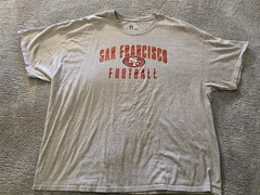 San Francisco 49ers Shirt Mens XL Gray NFL Football Team Apparel 49ers Tee