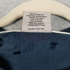 Stacy Adams T Shirt Men’s 2XLT 2XL Tall Blue Vertical Stripe Ribbed Stretch Tee