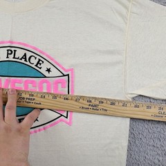 Vintage 70s T Shirt Mens XL White Action Sportswear Brooklyn Las Vegas Thin USA
