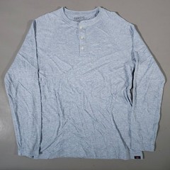 Faherty Henley Mens Large Blue Cloud Cotton Pima Modal Long Sleeve Raglan Shirt
